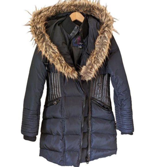 SEDUCTIONS Women's Winter Jacket City Parka Puffer High Neck Layered Hoo… - Picture 2 of 13